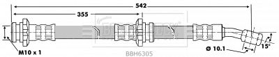 BORG & BECK Тормозной шланг BBH6305